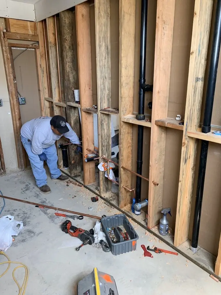 Commercial rough-in plumbing for Water Heater Replacement in Newport News
